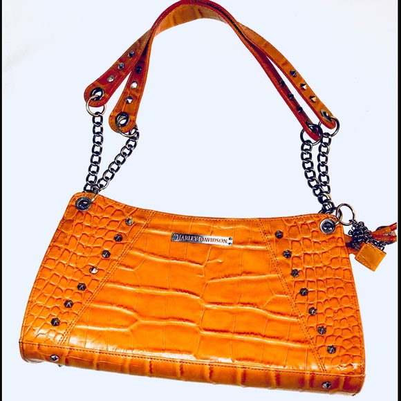 Harley-Davidson Handbags - 💥SALE💥Rare🔥Harley Davidson croc leather bag